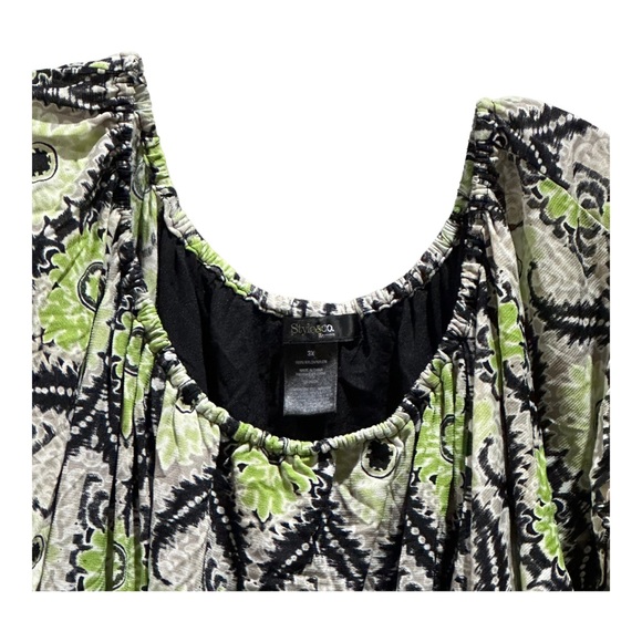 ๐ฆ3 for $35๐ฆ Plus Size 3X Style &Co Wingback Sleeve multi color top - Picture 8 of 8